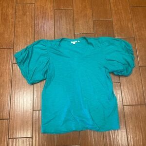 Chico's Vibrant Teal V-Neck Top